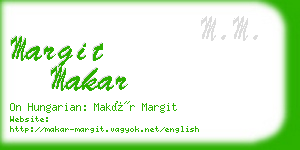 margit makar business card
